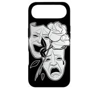 Custodia per iPhone Air Ridere ora piangere più tardi Rose Blackwork Minimal Chicano Flash