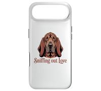 Custodia per iPhone Air Ritratto dettagliato di Bloodhound, annusare l'amore