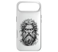 Custodia per iPhone Air Ritratto di Dio Mitico Schizzo Nero Bianco Line Art