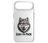 Custodia per iPhone Air Ritratto intenso testa di lupo guida il branco