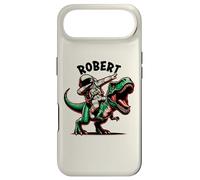 Custodia per iPhone Air Robert Dabbing Astronauta su un cartone animato dinosauro