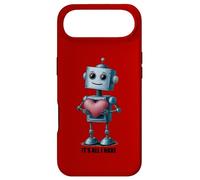 Custodia per iPhone Air Robot con un grande cuore, grafica