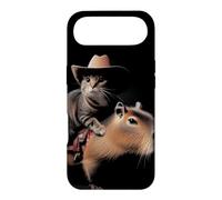 Custodia per iPhone Air Rodeo Kitten Wrangler Bizzarro Capibara Mount Western Cat