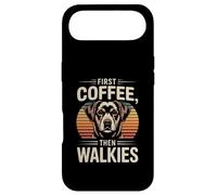 Custodia per iPhone Air Routine First Coffee Then Walkies Dog Lover
