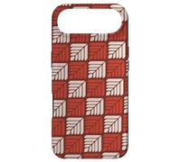 Custodia per iPhone Air Rust Red Terracotta Crops Leaf Forms Petal Art Deco Pattern