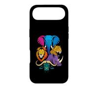 Custodia per iPhone Air Safari Big Five Animals Bold Color Ritratto Popart Design