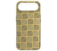 Custodia per iPhone Air Saffron Mustard Beige Leaves Petal Crops Art Deco Pattern