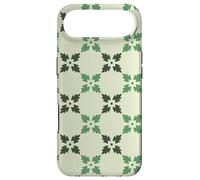 Custodia per iPhone Air Sage Green Stars Leaves Cross Flower Nature-Inspired Pattern