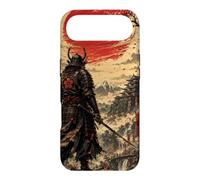 Custodia per iPhone Air Samurai all'alba sotto il sole cremisi