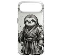 Custodia per iPhone Air Samurai Bradipo Guerriero Arte Giapponese con Flauto Giappone Zen