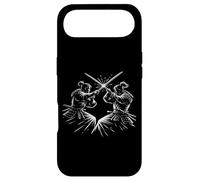 Custodia per iPhone Air Samurai Duel Line Art Scena di battaglia di guerrieri giapponesi