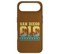Custodia per iPhone Air San Diego 619 Palme tropicali California Retro Surf