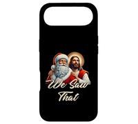 Custodia per iPhone Air Santa Gesù We re Saw That Merry Christmas Christian Funny