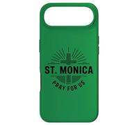 Custodia per iPhone Air Santa Monica Prega per noi Patrona Santa Cattolica Croce