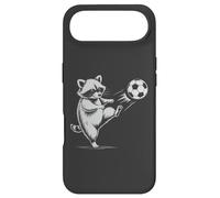 Custodia per iPhone Air Sarcastico Calcio Raccoon Calcio Palla Coach Papà Bambini Il mio Gioco