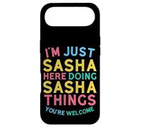 Custodia per iPhone Air Sasha Here Doing Sasha Things Divertente Nome Sasha