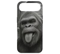 Custodia per iPhone Air Sasquatch Selfie Big Foot Rock On UFO Alien Divertente