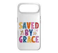 Custodia per iPhone Air Saved By Grace Christian Faith Croce Design