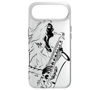 Custodia per iPhone Air Saxofono Ragazza Schizzo Strumento ad ancia