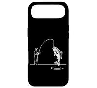 Custodia per iPhone Air Scena di pesca minimale pescatore all'aperto Hobby Design