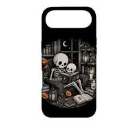 Custodia per iPhone Air Scheletro Lettura Gotica Biblioteca Luna Notte Libro Am