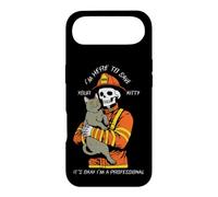 Custodia per iPhone Air Scheletro pompiere divertente I'm Here To Save Your Kitty