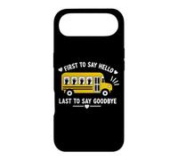 Custodia per iPhone Air School Bus Driver First To Say Hello Last To Say Goodbye