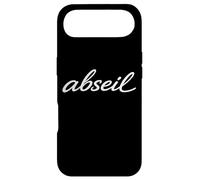 Custodia per iPhone Air Script Abseil Arrampicata Discesa Montagna Spelling Bee 2024