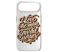 Custodia per iPhone Air Script Vintage I Love One Man And Diversi Cavalli Rider