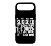 Custodia per iPhone Air Se all'inizio non riesci prova a fare quello che la regina