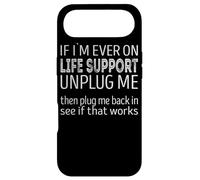 Custodia per iPhone Air Se mai fossi in supporto vitale, scollegami, vedi se funziona