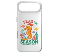 Custodia per iPhone Air Seas the Season - Gioco di parole natalizio con cavalluccio marino