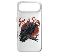 Custodia per iPhone Air See Ya Soon Raven Crow Red Moon Halloween Horror