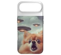 Custodia per iPhone Air Selfie a punta nano con la strana stampa UFO spazio grafico divertente