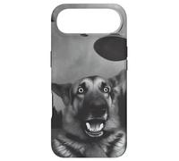 Custodia per iPhone Air Selfie con pastore tedesco divertente "Shep's Selfie" con UFO