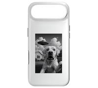 Custodia per iPhone Air Selfie UFO Labrador Retriever con divertente gioco di parole