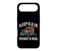 Custodia per iPhone Air Semi Trucker Sleep Is A Lie Freight Is Real Rig Driver