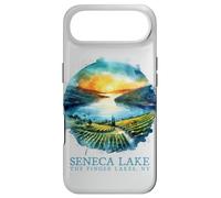 Custodia per iPhone Air Seneca Lake Sunset Vineyard Finger Lakes NY Arte nostalgica