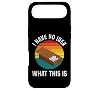 Custodia per iPhone Air Set domino retrò con scritta "I Have No Idea What This Is Retro Domino" in scatola di legno