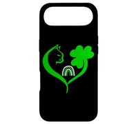 Custodia per iPhone Air Shamrock Cat St Patricks Funny Irish Lucky Cat Charm Clover