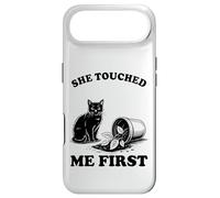 Custodia per iPhone Air She Touched Me First Cat Lover Pianta gattino divertente gatto