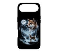 Custodia per iPhone Air Shiba Inu Howling to the Moon Retro 90's Dog