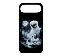 Custodia per iPhone Air Silkie Pollo Ululando alla Luna 90's Retro