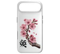 Custodia per iPhone Air Simbolo dell'anima dei fiori di ciliegio Rami Rosa Petali Emblema
