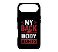 Custodia per iPhone Air Simple Funny gym workout quote My Back and body Hurts