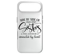 Custodia per iPhone Air Sister Side By Side Miles Apart Sisters Connected by Heart