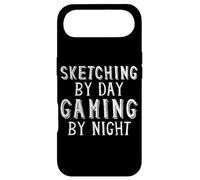 Custodia per iPhone Air Sketching By Day Gaming By Night Digital Artist Gamer Art