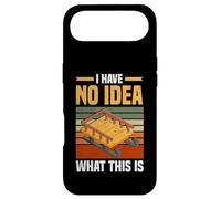 Custodia per iPhone Air Slitta in legno con scritta "I Have No Idea What This Is Retro