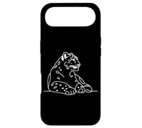 Custodia per iPhone Air Snow Leopard Big Cat Line Art Mammal Art Zoologo