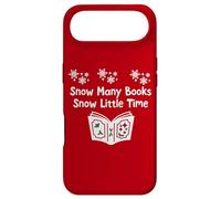 Custodia per iPhone Air Snow Many Books Snow Little Time Reading Christmas Book Club